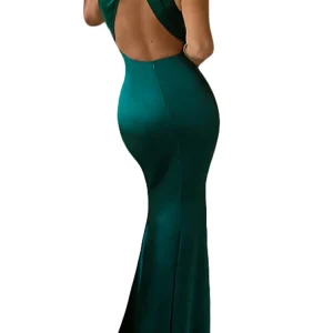 Alternative view of Women Long Dress Cross Halter Backless