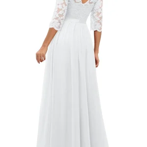 Alternative view of Women's Long Dress Patchwork Lace